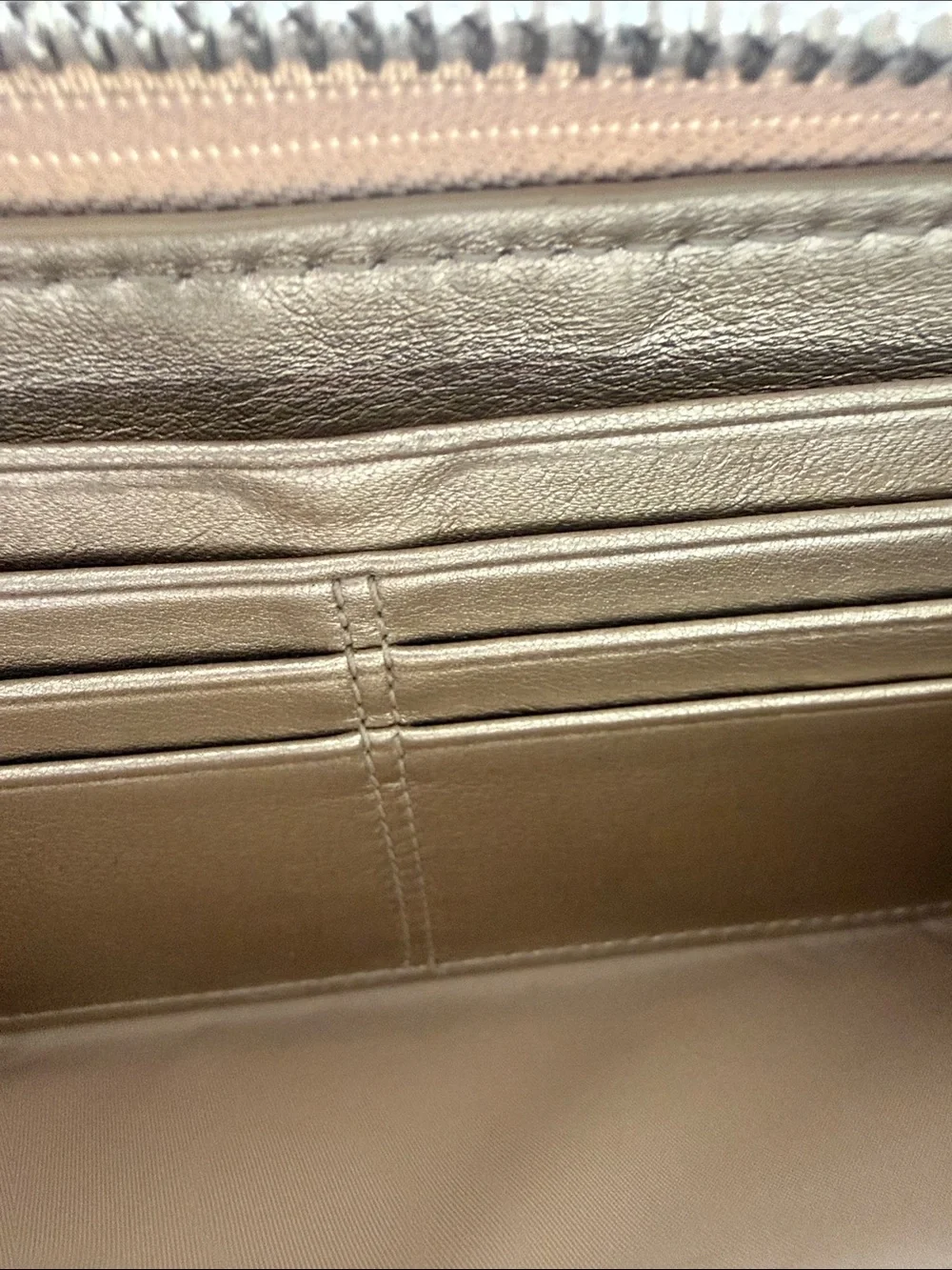 Coach sleek metallic